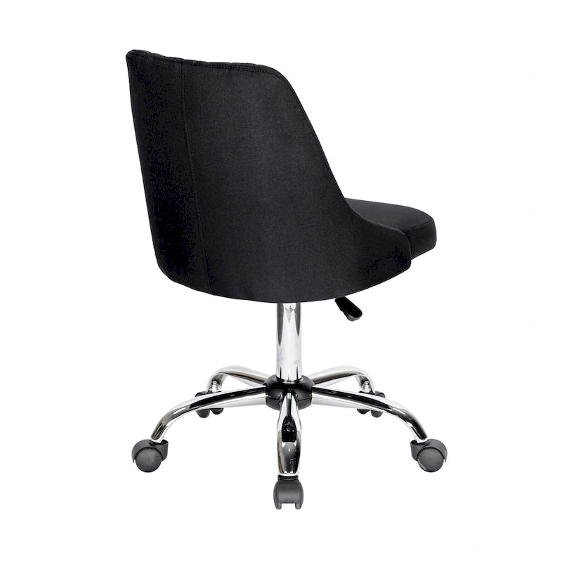 Porthos Home Jarvis Fabric Upholstered Office Chair with Chrome Base