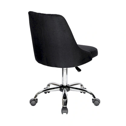 Porthos Home Jarvis Fabric Upholstered Office Chair with Chrome Base