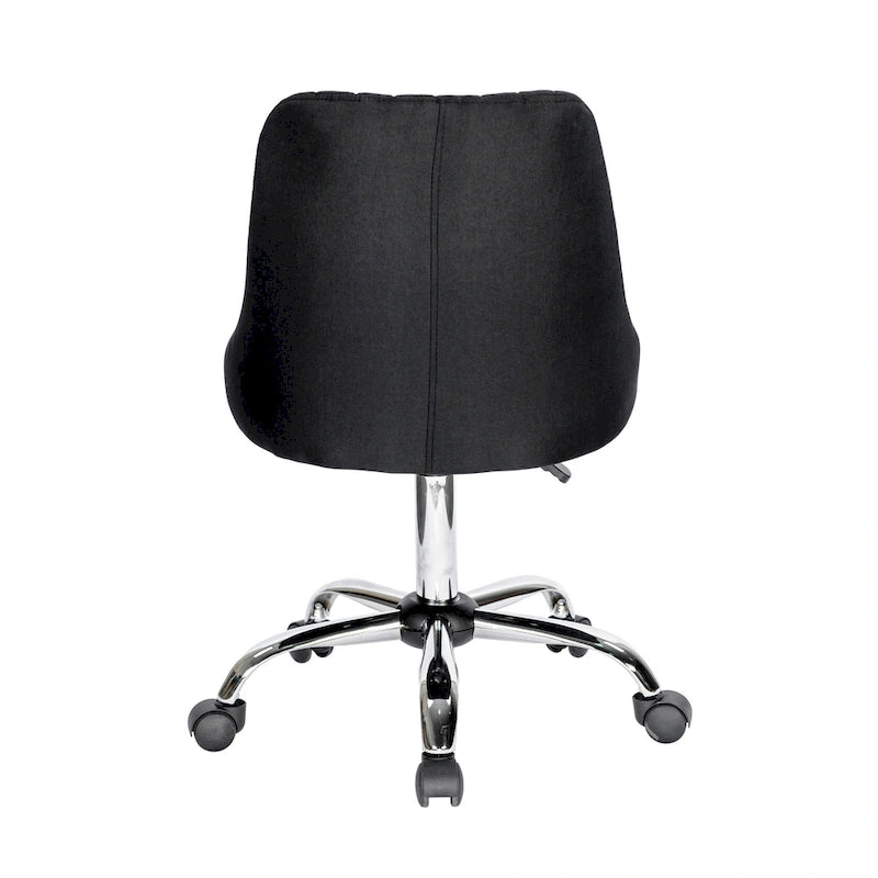 Porthos Home Jarvis Fabric Upholstered Office Chair with Chrome Base