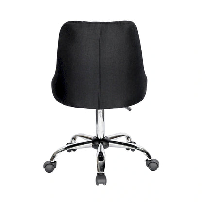 Porthos Home Jarvis Fabric Upholstered Office Chair with Chrome Base