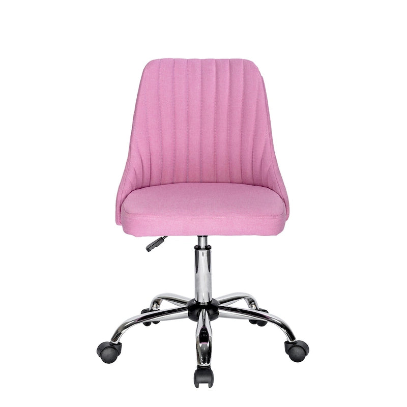 Porthos Home Jarvis Fabric Upholstered Office Chair with Chrome Base