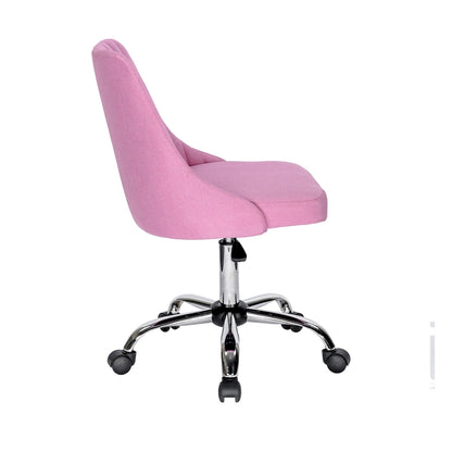 Porthos Home Jarvis Fabric Upholstered Office Chair with Chrome Base