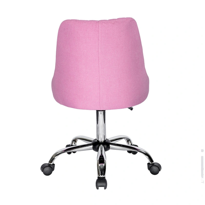 Porthos Home Jarvis Fabric Upholstered Office Chair with Chrome Base