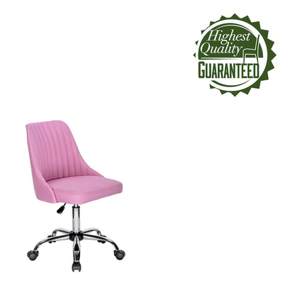 Porthos Home Jarvis Fabric Upholstered Office Chair with Chrome Base