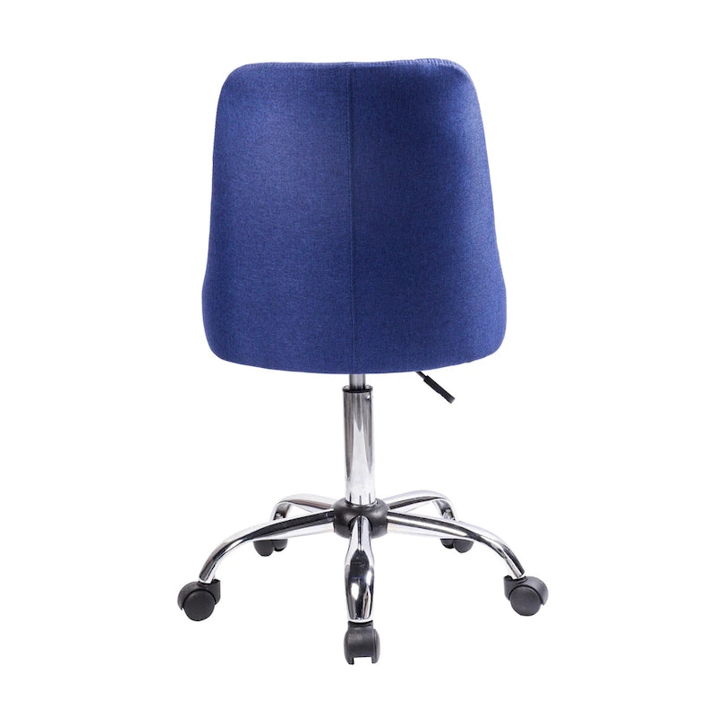 Porthos Home Jarvis Fabric Upholstered Office Chair with Chrome Base