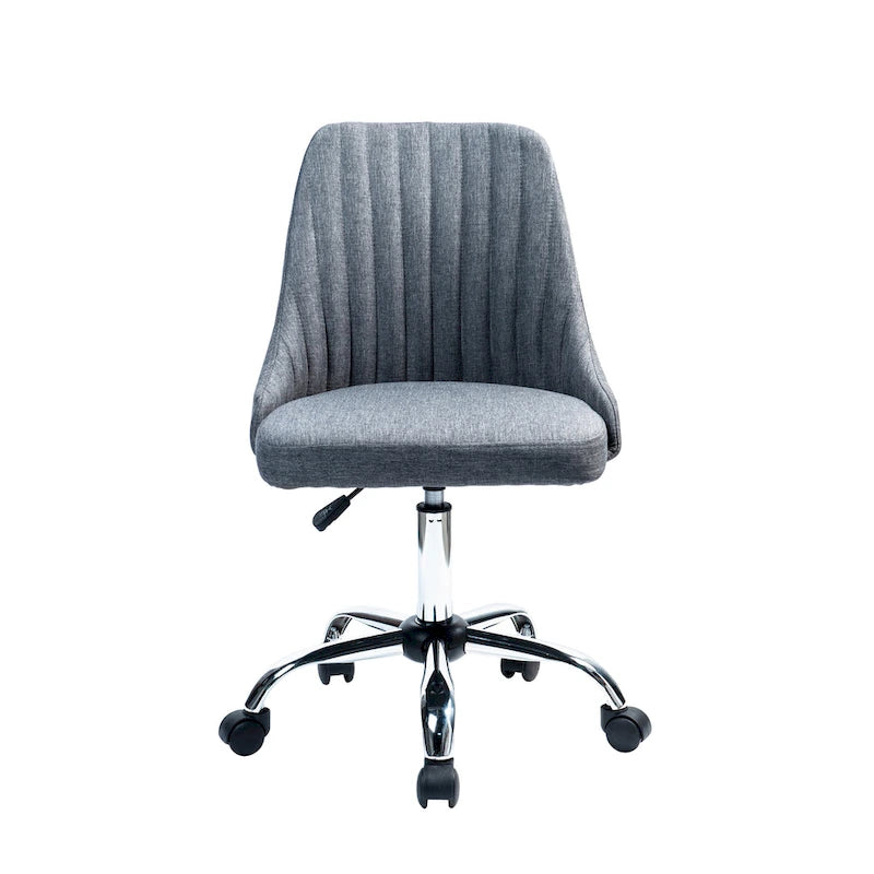 Porthos Home Jarvis Fabric Upholstered Office Chair with Chrome Base