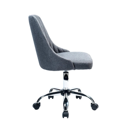 Porthos Home Jarvis Fabric Upholstered Office Chair with Chrome Base