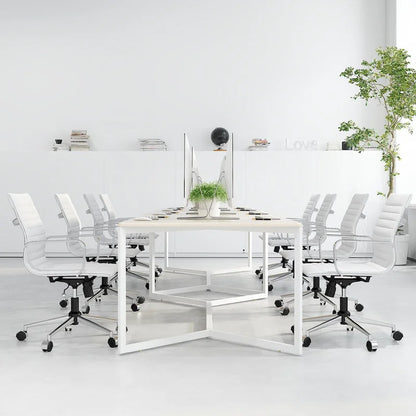 LUXMOD Ribbed Home Office Computer Chair Desk Chair