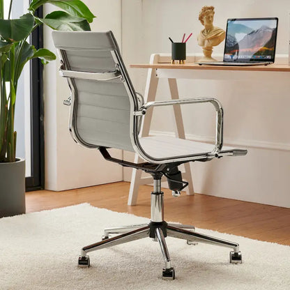 LUXMOD Ribbed Home Office Computer Chair Desk Chair