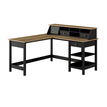 Mayfield 60W L Shaped Computer Desk with Organizer by Bush Furniture