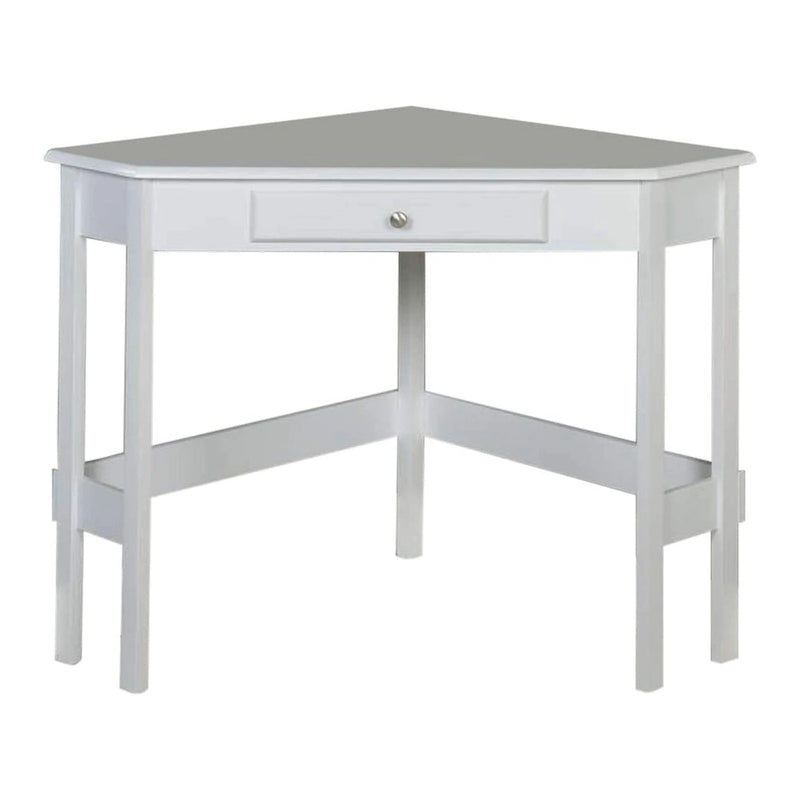 Scrivania angolare contemporanea in legno con 1 cassetto