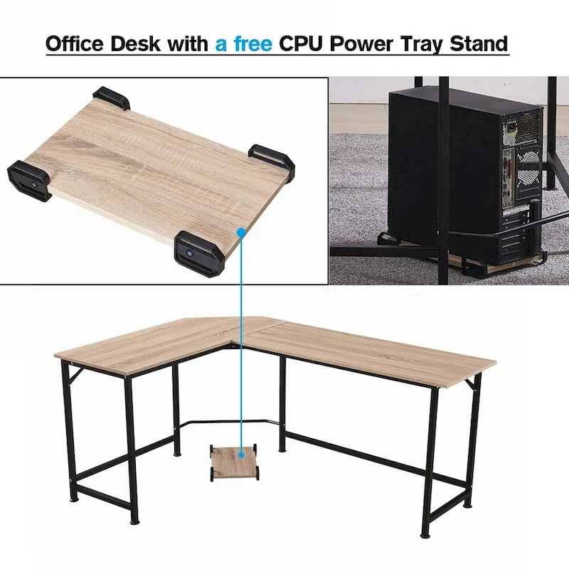 MCombo Corner L-Shape Gaming Desk, MDF 7121