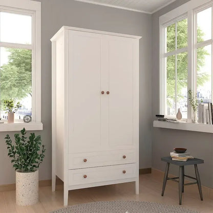 Manhattan Comfort Crown Full Wardrobe with Hanging and 2 Drawers