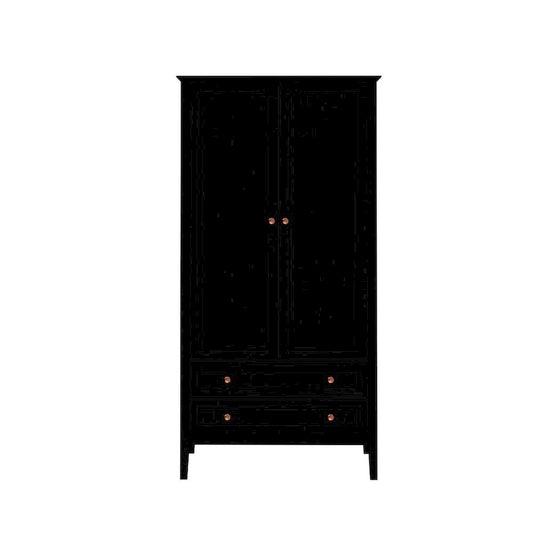 Armadio Manhattan Comfort Crown con appendiabiti e 2 cassetti
