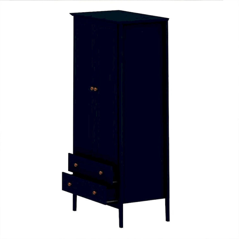 Manhattan Comfort Crown Full Wardrobe with Hanging and 2 Drawers