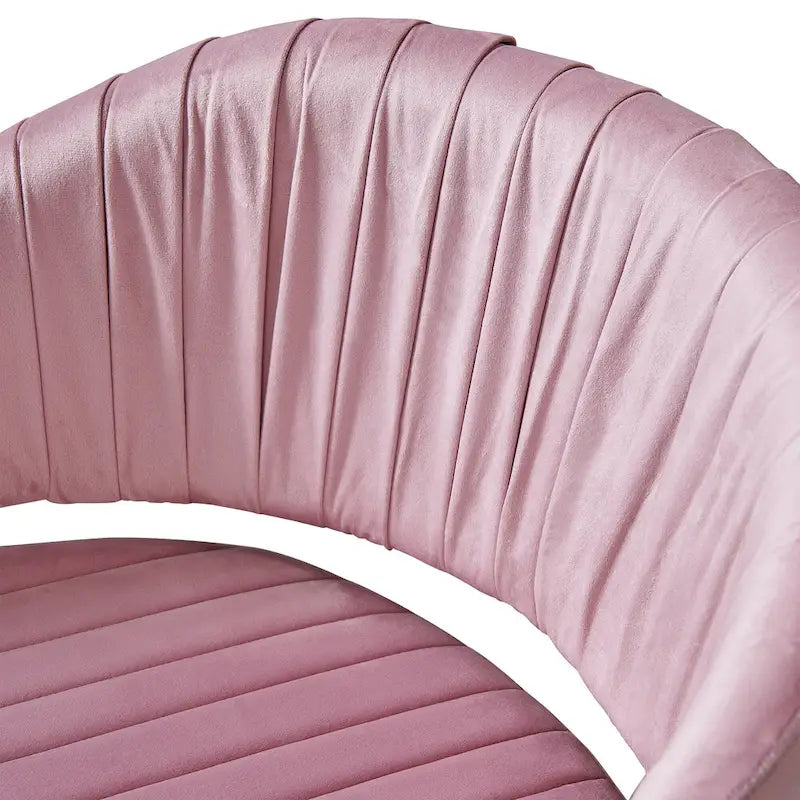 Modern Gold Office Chair Velvet Task Chair Swivel Height Adjustable Computer Chair