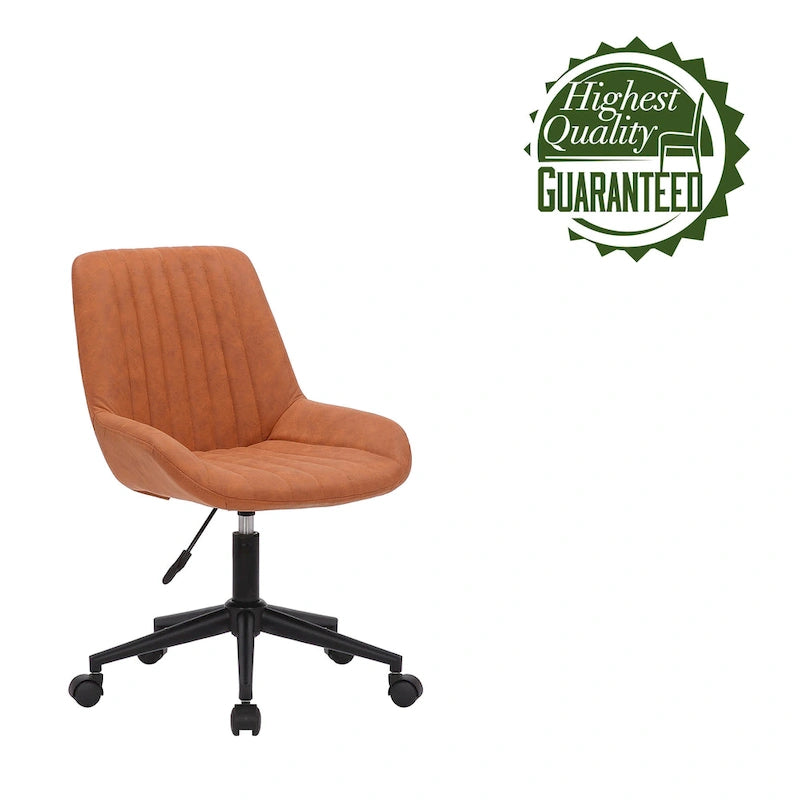 Porthos Home Cabe Swivel Office Computer Chair, Microfiber Upholstery