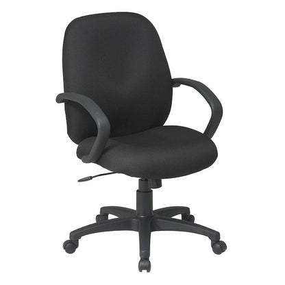 Executive Mid-Back Office Chair with Fabric Back.