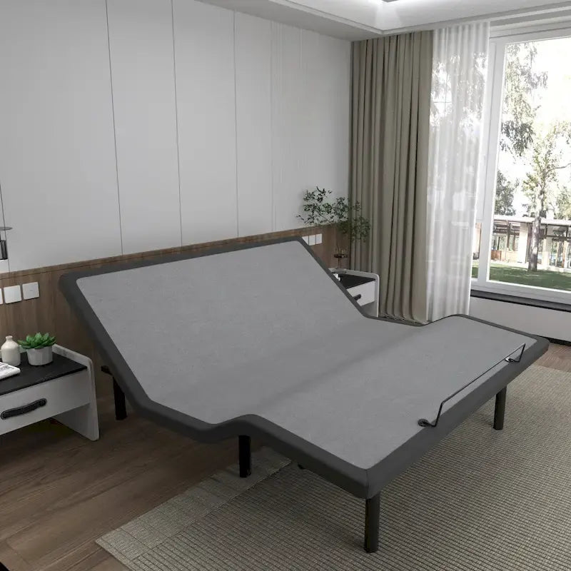 ESHINE Adjustable Bed Frame, with Massage