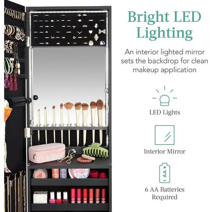 Specchiera portagioie a LED - 4.5 P x 14.5 L x 42.5 A