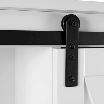 Mobiletto da bagno salvaspazio da sopra il WC in legno MDF bianco stile rustico