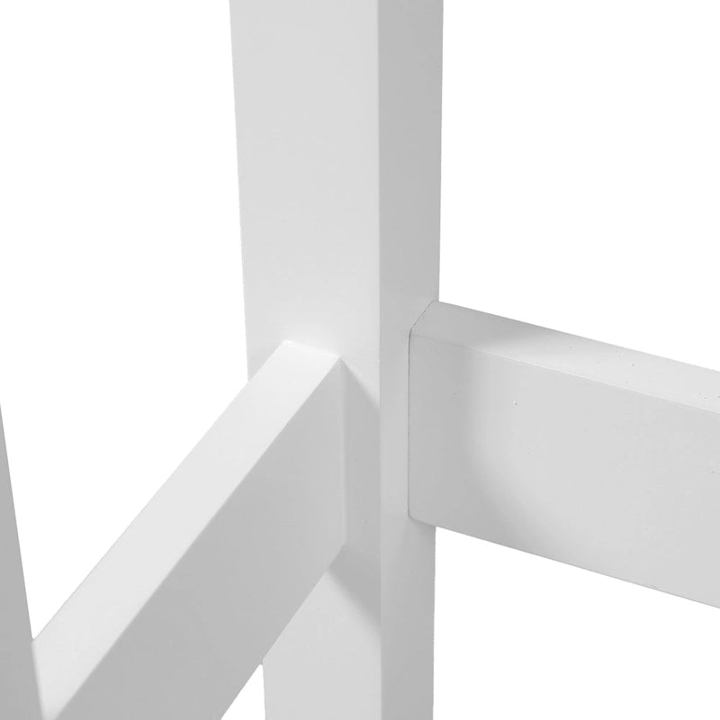 Mobiletto da bagno salvaspazio da sopra il WC in legno MDF bianco stile rustico