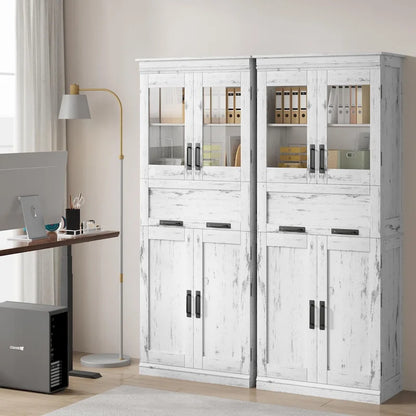 Bathroom Cabinet, Tall Kitchen Pantry Cabinet with Doors and Adjustable Shelf