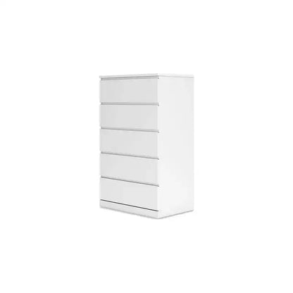 Signature Design by Ashley Onita Modern 5 Drawer Tall Dresser, White