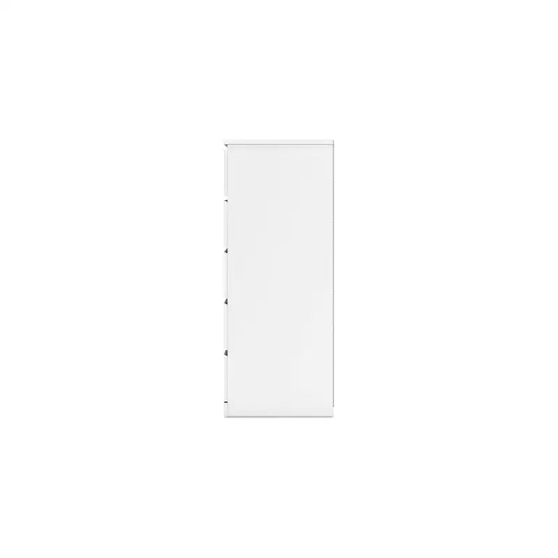 Signature Design by Ashley Onita Modern 5 Drawer Tall Dresser, White
