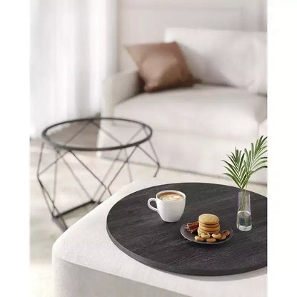 Small Round Coffee Table Set of 2 End Table for Living Room Bedroom Office