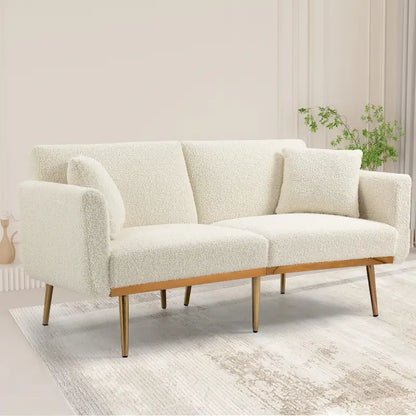 Linen Modular Sofa Section Armless Accent Chair