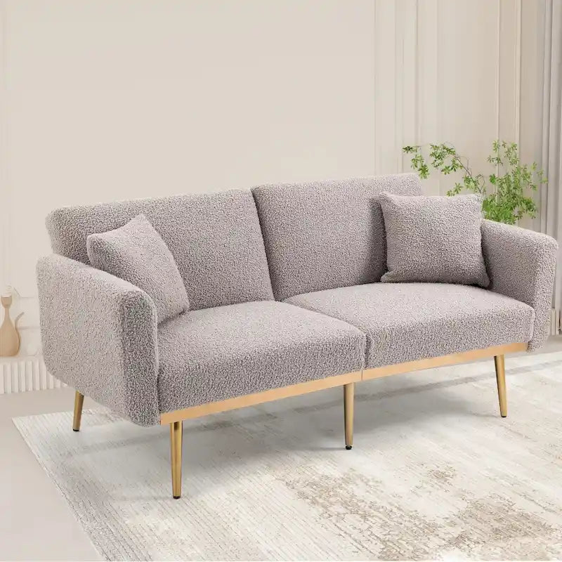 Linen Modular Sofa Section Armless Accent Chair