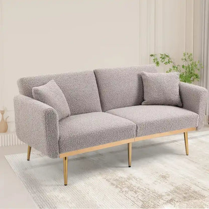 Linen Modular Sofa Section Armless Accent Chair