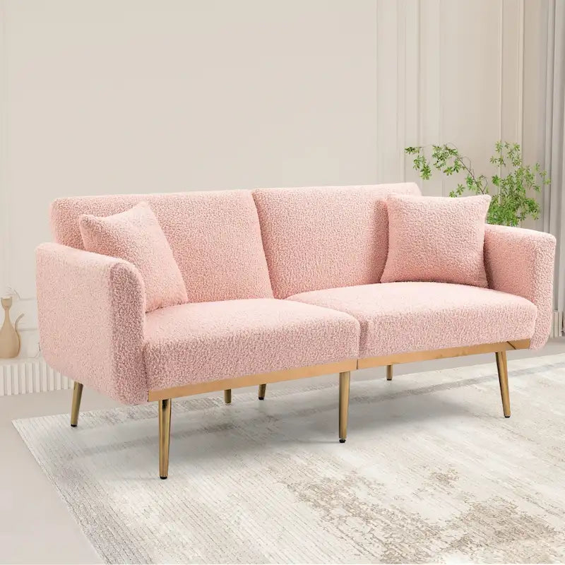 Linen Modular Sofa Section Armless Accent Chair