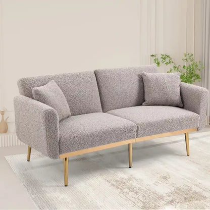 Linen Modular Sofa Section Armless Accent Chair