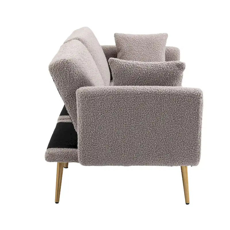 Linen Modular Sofa Section Armless Accent Chair