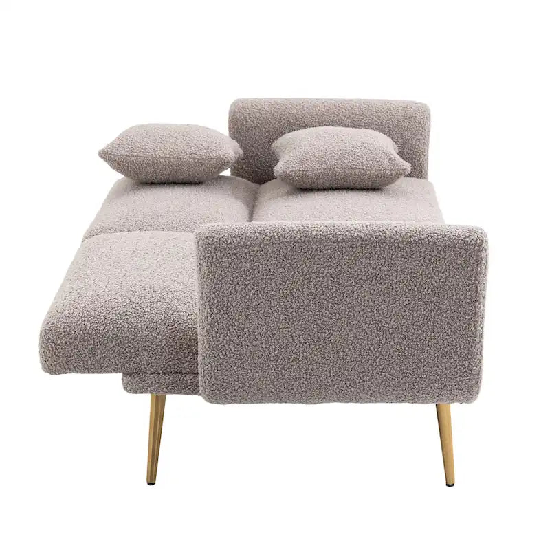 Linen Modular Sofa Section Armless Accent Chair