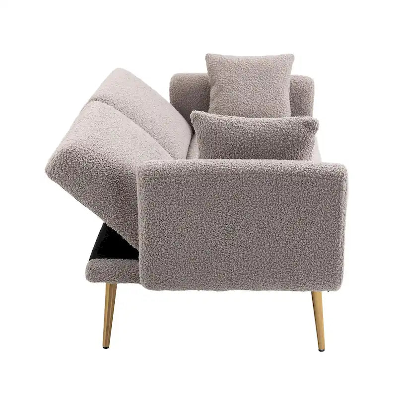 Linen Modular Sofa Section Armless Accent Chair