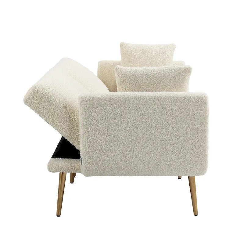 Linen Modular Sofa Section Armless Accent Chair