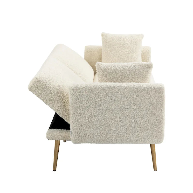 Linen Modular Sofa Section Armless Accent Chair