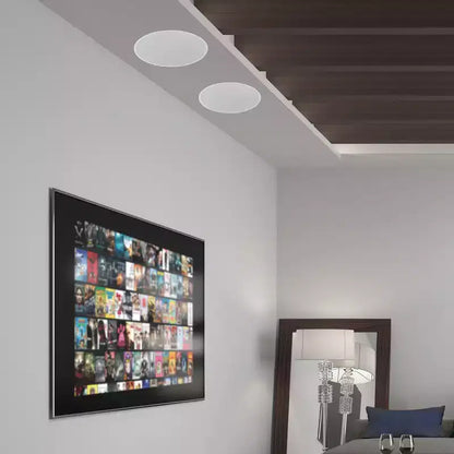 Sistema di Altoparlanti Bluetooth da Incasso a Parete/Soffitto Pyle da 6.5'' con Griglia Magnetica