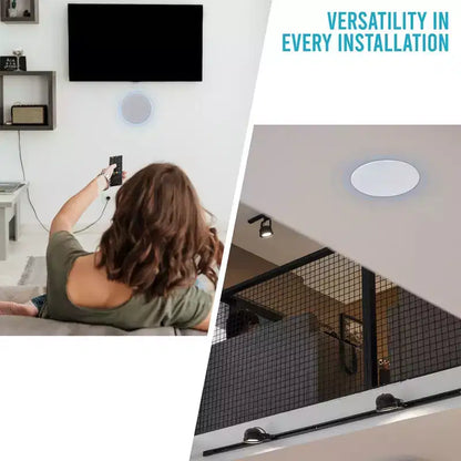 Altoparlanti Bluetooth da Soffitto/Parete per Streaming con Driver da 5.25", Connettività Wireless, Compatibili con Tutti i Dispositivi