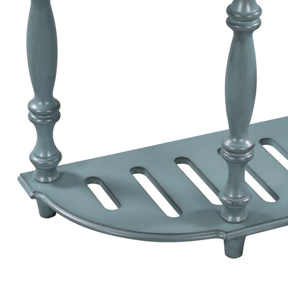 52 Modern and Contemporary Curved Console Table Sofa Table Entryway Table for Hallway Living Room with 4 Drawers and 1 Shelf