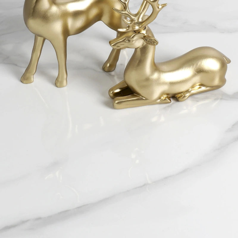 Sintered Stone End Coffee Table 2 Tier Side Table With Storage Shelf - 15.75x15.75x22.83 inch