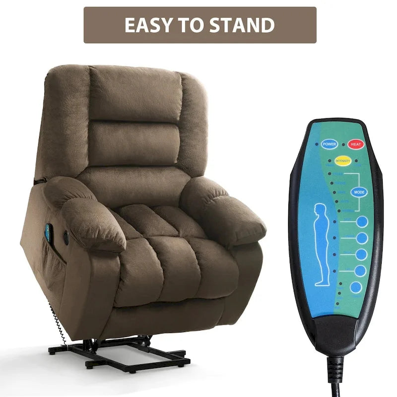 Power Lift Assit and Massage Recliner Chair for Elderly