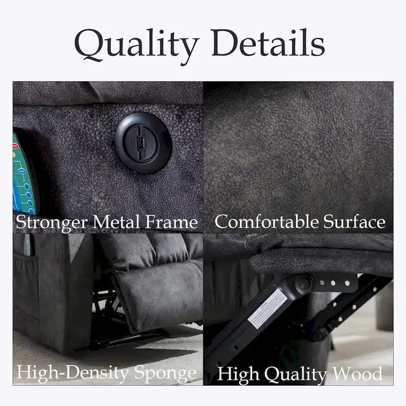 Power Lift Assit and Massage Recliner Chair for Elderly