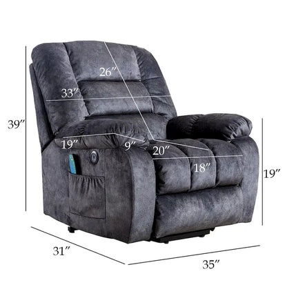 Power Lift Assit and Massage Recliner Chair for Elderly