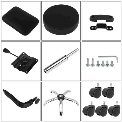 Drafting Chair Rolling Swivel Salon Stool with Back Support Foot Rest