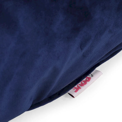 Velie Velveteen 2 Seater Oversized Bean Bag Chair with Armrests by Christopher Knight Home