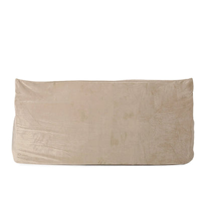 Velie Velveteen 2 Seater Oversized Bean Bag Chair with Armrests by Christopher Knight Home